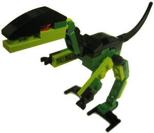 green lego dino